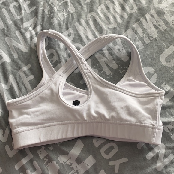 ❌SOLD❌RYDERWEAR WHITE SPORTS BRA - Picture 2 of 2